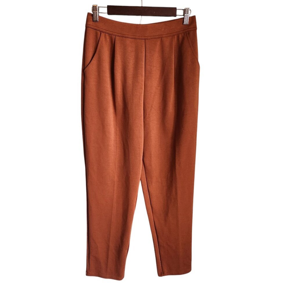 Halara Pants Women's Orange Rust Medium Pull On Comfort Lounge Office Pockets